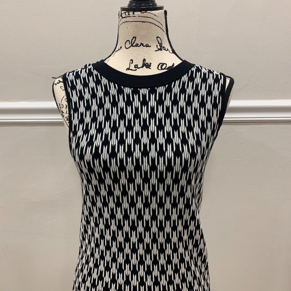 Black and white sweater vest